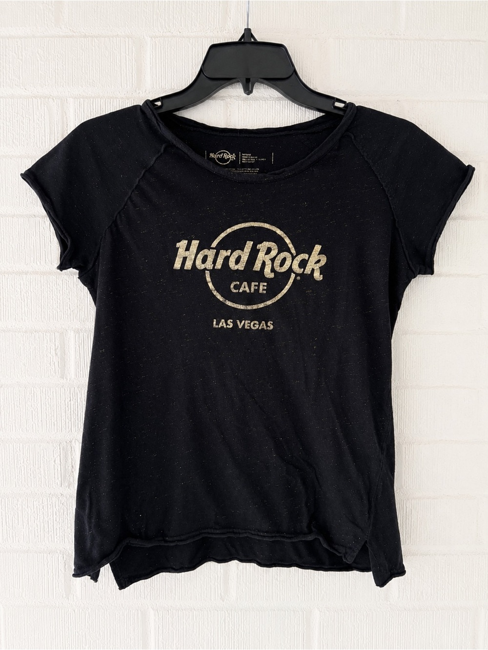 Hard Rock Cafe Las Vegas Baby Tee | Black Graphic Tee | Medium
